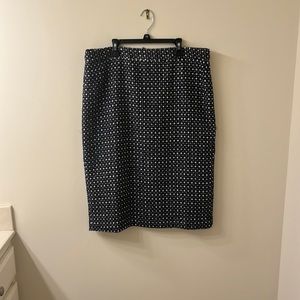 Plaid banana republic skirt